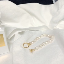 The temperament of retro court is simple and gentle in freshwater pearl 14k gold - mass pearl bracelet bracelet woman