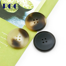 Fashion resin button matte round four-eye button men and women all-match clothes buckle suit jacket windbreaker coat button