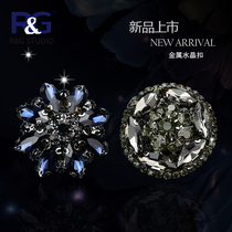 Exquisite diamond buttons Mink diamond buttons Cufflinks Neckline buttons Womens fur fur fur mink coat buttons