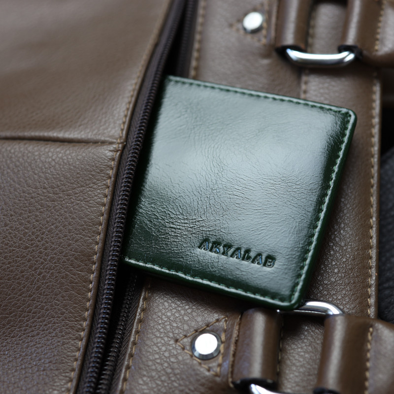 Headlayer Bull Leather Double Screens Genuine Leather Men and women cross section Card Pack Card Card Card Driver License Driving License Driving License leather jacket