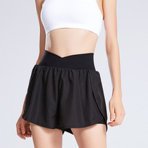 Exercise breathable anti-exposure sports shorts for women summer outdoor yoga new quick-drying fitness casual running