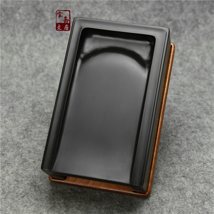 Sheyan Laokeng Black Dragon Tail Antique Copy Hand Inkstone Original Stone Handmade Duan Inkstone Four Treasures of Study Special Offer Inkstone