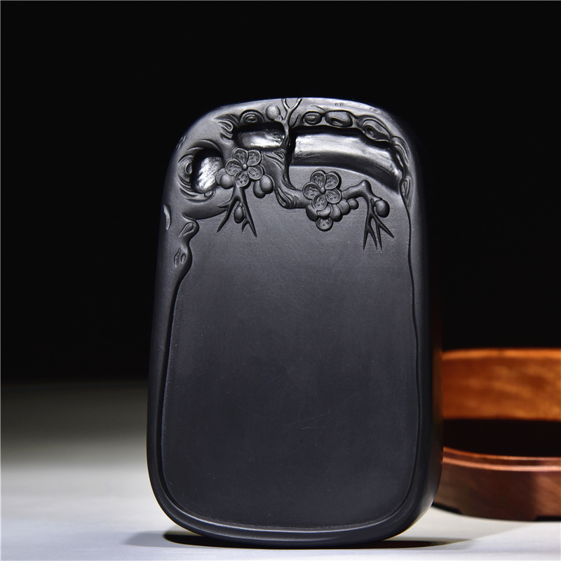 Boutique Ink Stones of Plum Ink Stone Ink Stone Slab Old Pit Original Stone Seed Stock Ink-stone Inkstone Ink Stone Ink-ink Ink Stone Ink-ink Inkstone Ink-ink Ink Stone Collection of