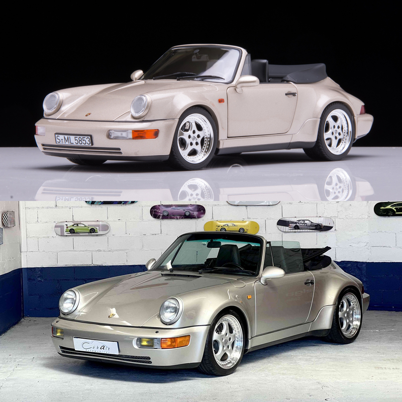 1:18 Norev Porsche 911 964 Turbo 1992 Sports Car Alloy Car Model