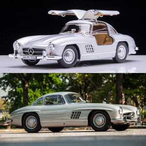 1:18 Norev Mercedes-Benz 300Sl 1954 W198 Gullwing Sports Car Alloy Car Model