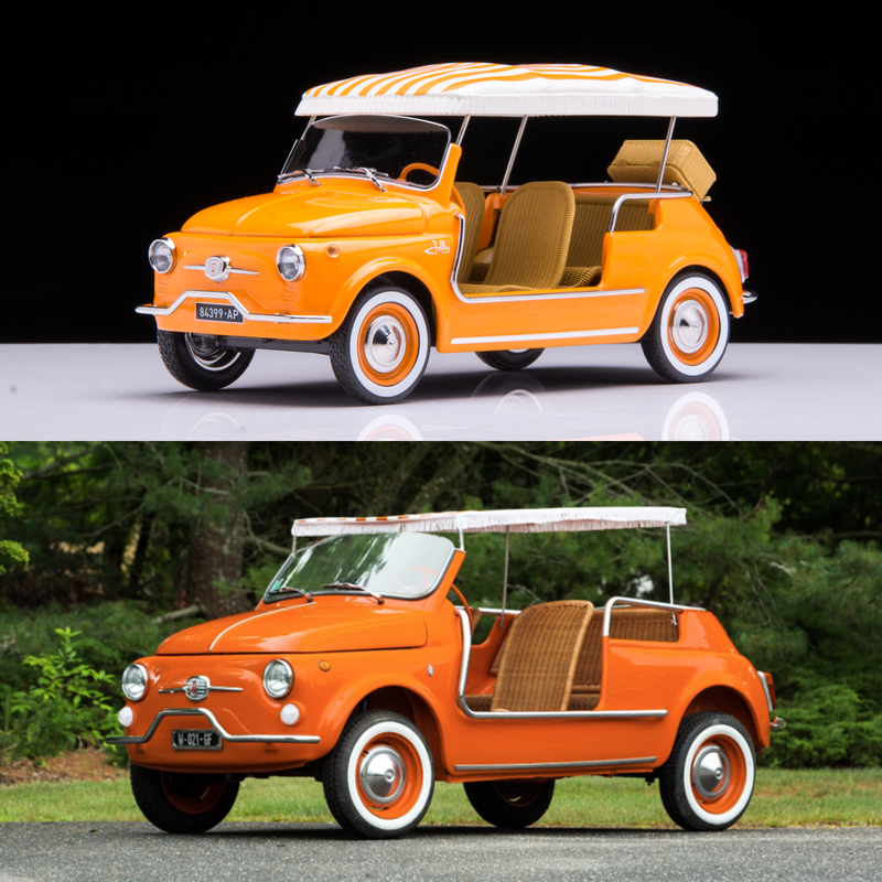 1:18 Norev Fiat 500 Jolly 1965 Alloy Car Model