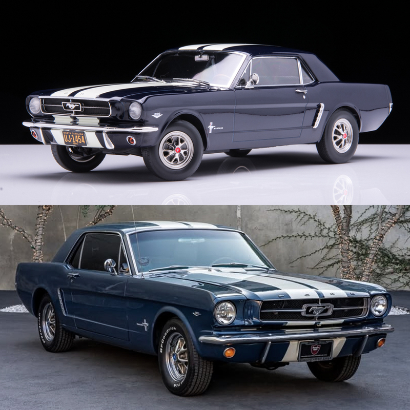 1:18 Norev Ford Mustang Coupe 1966 Muscle Car Alloy Car Model