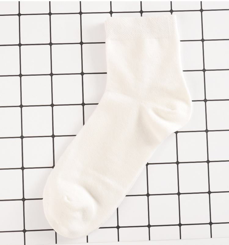 Vớ nữ ống cotton Bốn mùa vớ cotton mỏng thể thao khử mùi vớ ngắn ống 78 vớ cotton thấm hút ẩm tất chân