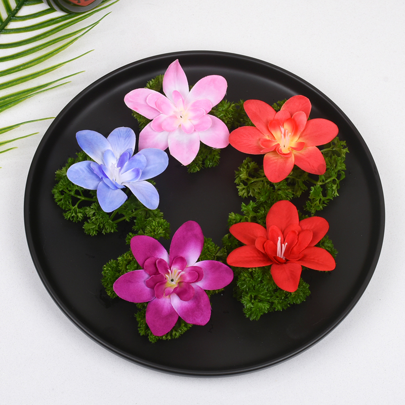 Hotel Dining Tray Accessories Flower And Grass Small Pendulum Mood Dish Swing Tray Decorated with orchids Small Swinging Pieces Dinner Plate Flowers