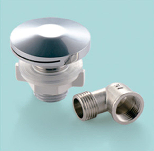 Urinal copper chrome-plated round nozzle urinal outlet universal oval nozzle with elbow 4 external teeth