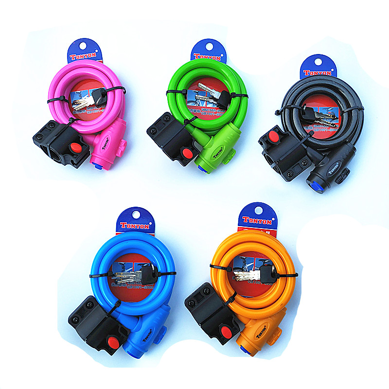Universal TY588 lock mountain bike bicycle wire lock car lock ring lock dead fly riding equipment accessories