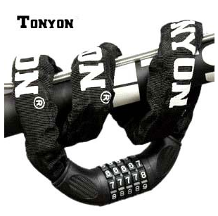 TY732 Universal TONYON Climbing Bike Safety Code Lock Locomotive Chain Lock Cycling Equipment Accessories