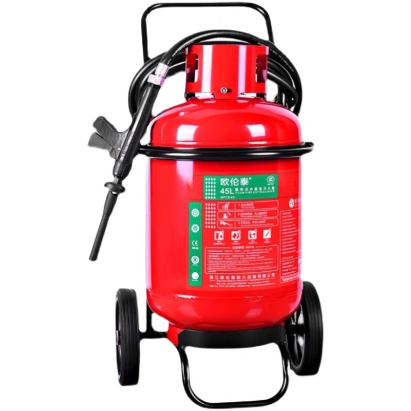 Orentai Cart Water-based Fire Extinguisher 30L45L60 Plant Factory Large Petrol Station Special Trolley Fire Extinguisher