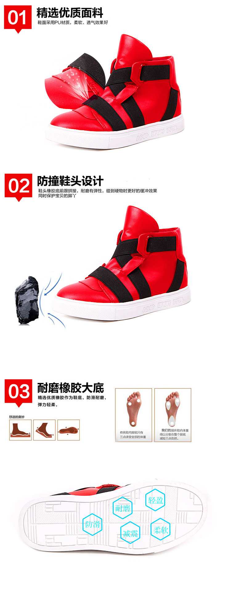 Chaussures enfants pour printemps - semelle caoutchouc - Ref 1036953 Image 33