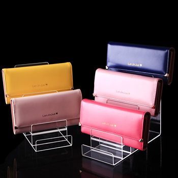 Various acrylic wallet display stands