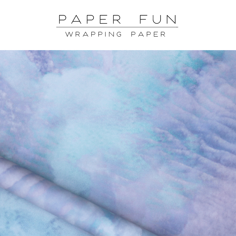PaperFun small frescoed cloud Dot style minimalist gift paper Fragrance mouth red wrapping paper Small number wrapping paper
