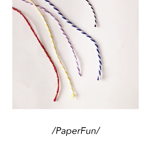 Paperfun делает подарки уникальной тканой ванной ватной веревочной упаковкой.