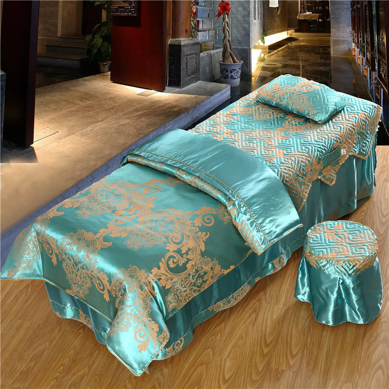 Đặc biệt cung cấp chăn bông cao cấp châu Âu trong bộ chăn ga gối đẹp bốn bộ Bộ dụng cụ làm đẹp thẩm mỹ trải giường rộng 80 bên trong chung - Trang bị tấm drap giường spa