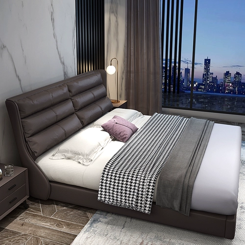 Легкая роскошная минималистская кровать современная ins simple Гонконг в стиле хранилище мягкая кровать свадебная кровать двойная 1,8 метра большая кровать