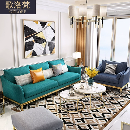 Современный диван для гостиной, съёмная минималистичная ткань, простой и элегантный дизайн