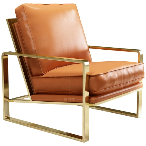 Nordic Light Luxury Leisure Leisure Tiger Staud Back Modern Гонконг -стиль Дизайнерский дизайнер гостиной одиночный диван