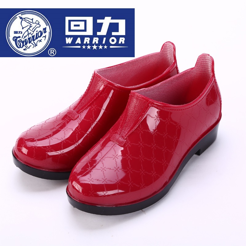 Authentic kéo lại thấp giúp phụ nữ thời trang thỏi mưa giày cao su giày ống ngắn chống thấm nước mưa giày trượt 3133 giày chống nước Adiddas