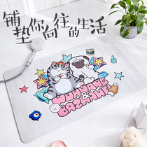 My Emperor Wan sleeps bathroom non-slip mat pvc can scrub bathroom kitchen door home waterproof mat cute