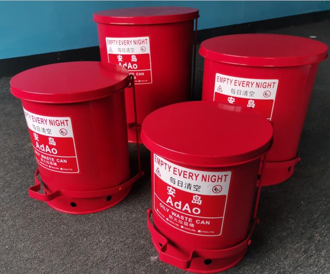 Industrial fireproof bins 23L 38L biochemical explosion protection fire buckets Lab fire bins MSDS-Taobao