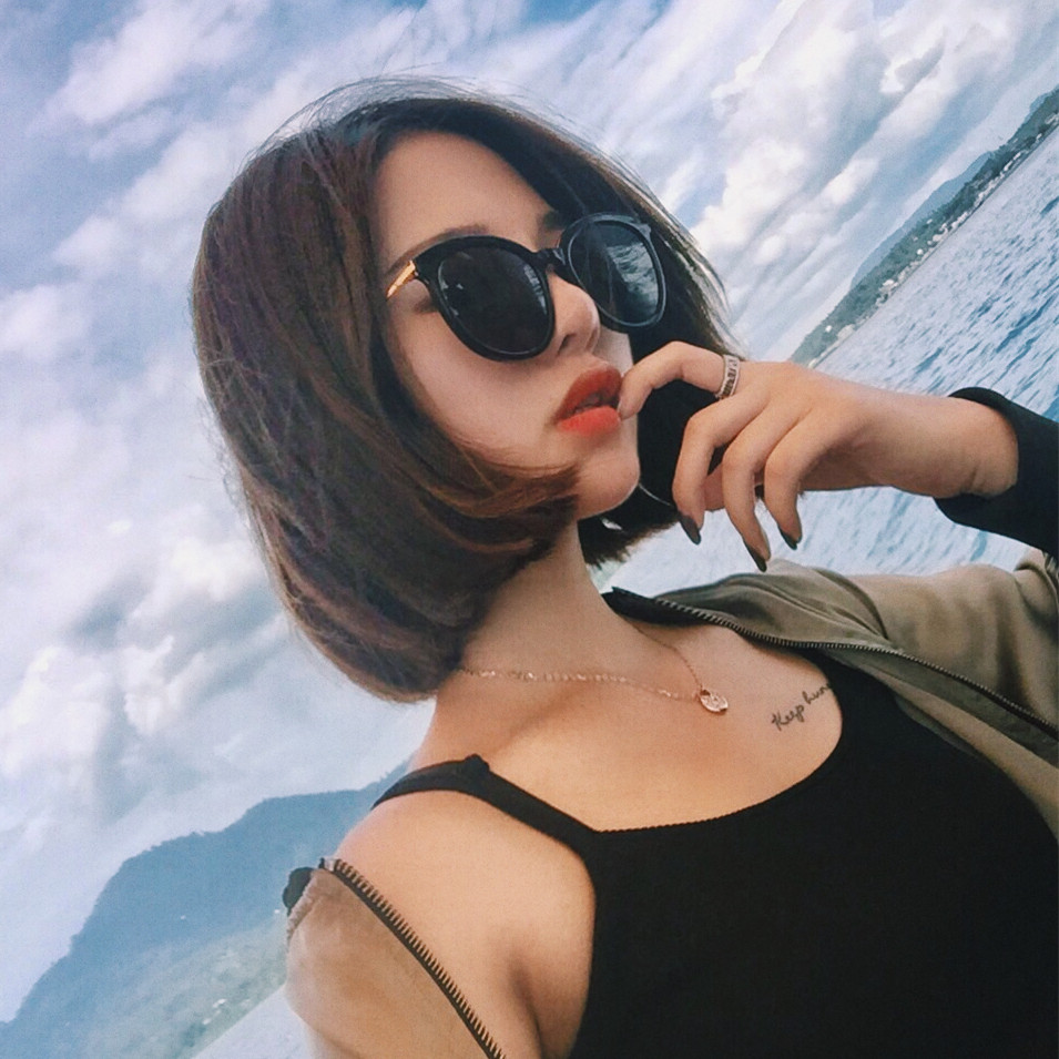 Kính râm mới 2018 nữ phiên bản Hàn Quốc của thủy triều retro Harajuku đen gm kính râm phân cực tròn mặt kính đỏ đường phố đánh bại tròng kính cận