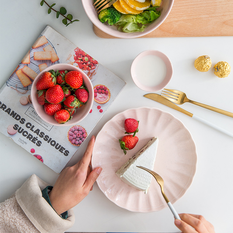 Lototo ceramic tableware Korean lovely rainbow such use household individual students eat nice bowl of soup bowl