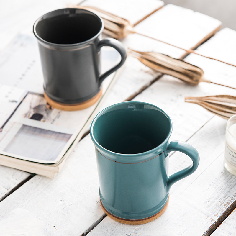 Lototo Japanese ceramic creative breakfast cup of coffee cup ultimately responds a cup of household contracted milk cup keller cup