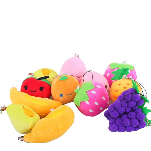 Плюшевая подвеска для фруктов и овощей, маленькая игрушка, милая кукла, учебные пособия для детского сада, детская награда, подарок на день рождения