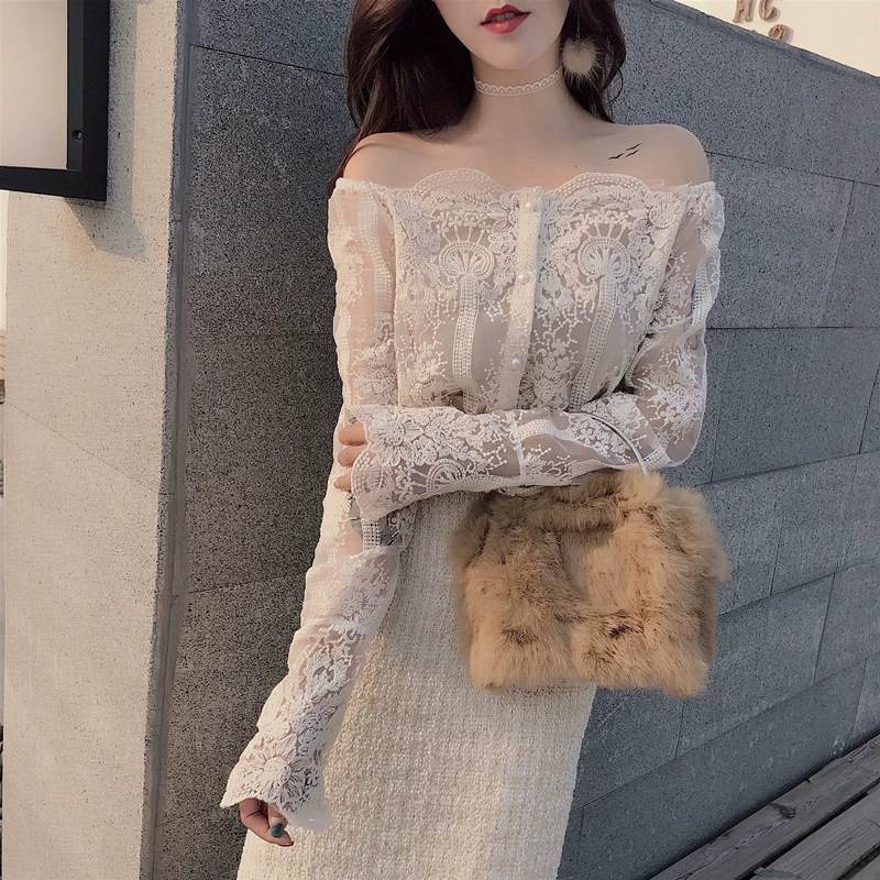 Lace long-sleeve, universal set, 2018