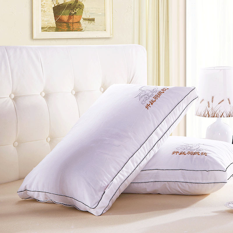 Semen Cassiae Pillow Pillow Core Adult Cervical Spine Health Care Pillow Students Single Pure Cotton Hotel Plums Down and Neck Pillow Hearts