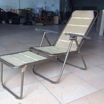 Office nap chair folding chair bamboo seat one-piece recliner balcony free chair beach chair lounge chair