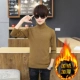 Cổ áo cao trẻ em áo len mùa đông 13 cộng với nhung dày 15 thanh niên 14 học sinh trung học 16 áo len nam 18 tuổi
