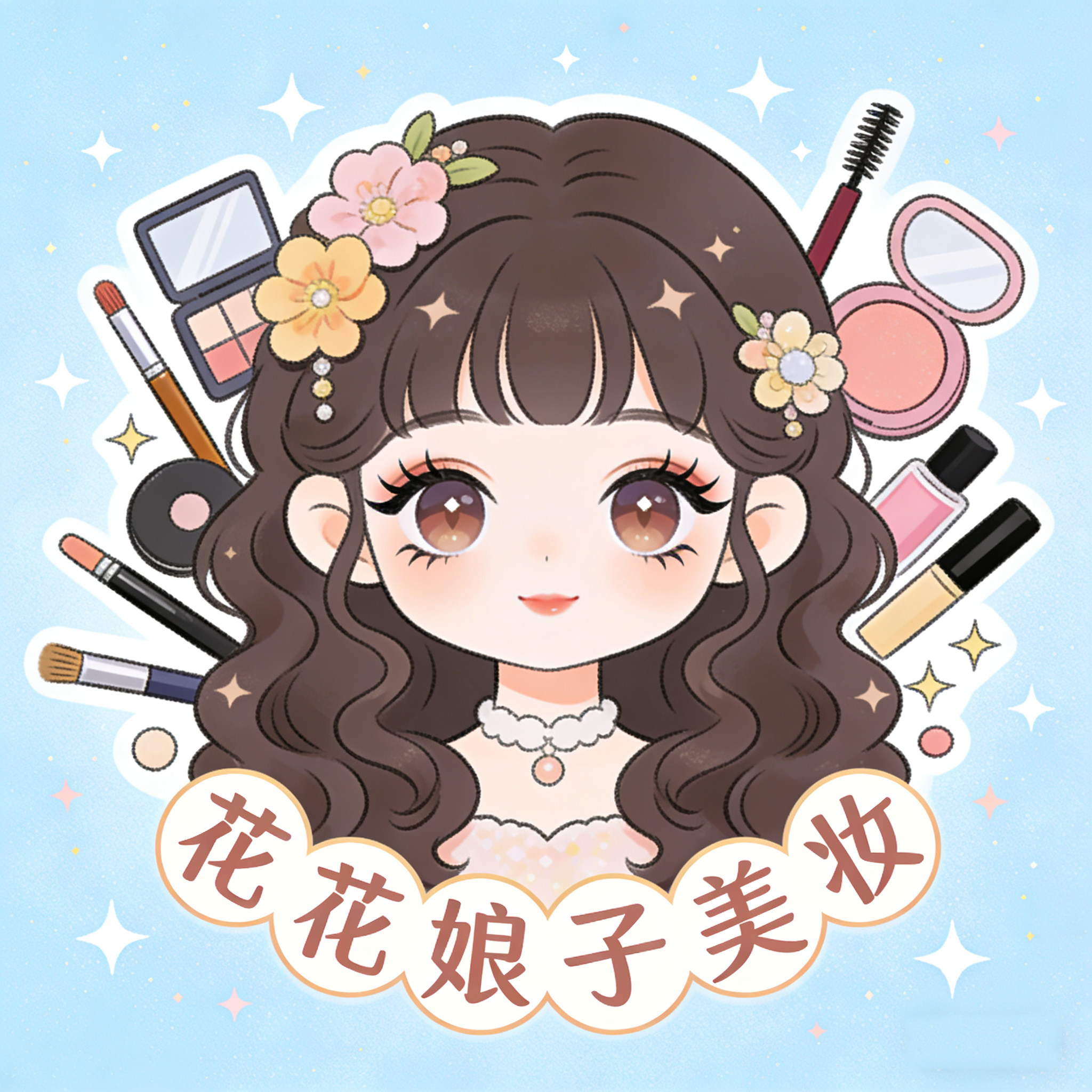 花花娘子美妆的LOGO