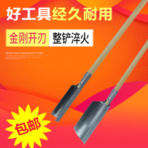 Manganese steel increased and thickened Luoyang shovel exploration shovel multi-function soil extractor Archaeological exploration shovel well drilling and hole exploration work