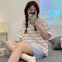 N7902 Розовая синяя полоса