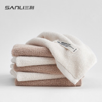 Sanli wash face small towel cotton square towel organic cotton boys pure cotton Paddy square wipe face small female