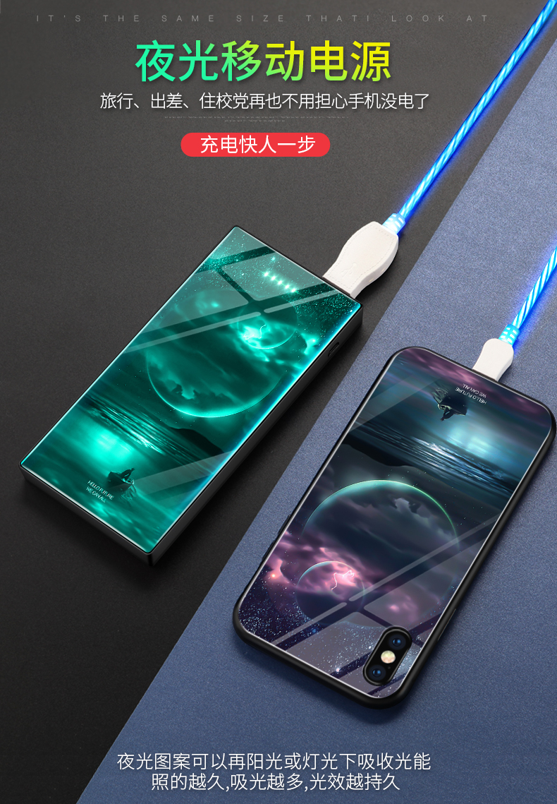 [Trong nước] sạc kho báu 10.000 mA dung lượng cao dòng siêu mỏng xách tay nhỏ kép usb của Apple vivo Huawei OPPO phim hoạt hình điện thoại di động kê phổ cập điện thoại di động dành riêng máy bay phí nhanh - Ngân hàng điện thoại di động sạc dự phòng redmi 20000mah