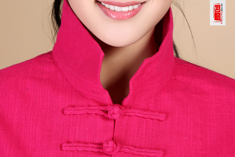 2013 phong cách dân tộc mùa thu mới khóa áo khoác dài áo khoác nữ kích thước lớn áo cotton cotton áo gió màu đỏ áo kaki nữ