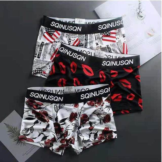 ຊຸດຊັ້ນໃນຂອງຜູ້ຊາຍ ice silk pure cotton crotch boxer briefs summer thin sports trend boys boxer shorts