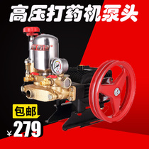 Agricultural three-cylinder piston pump High-pressure pump Household drug machine sprayer Garden fruit tree car wash high-power pesticide