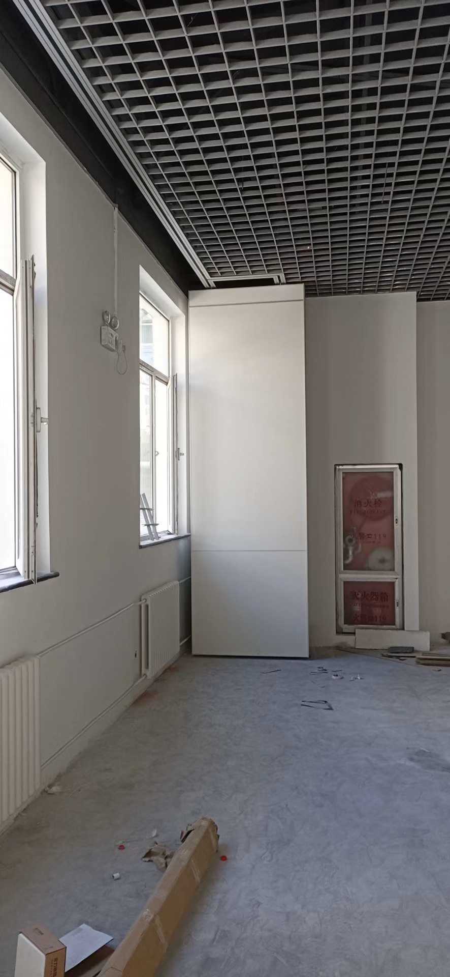 Hotel movable partition wall office decoration soundproof wall panel mobile screen foldable sliding door high partition wall