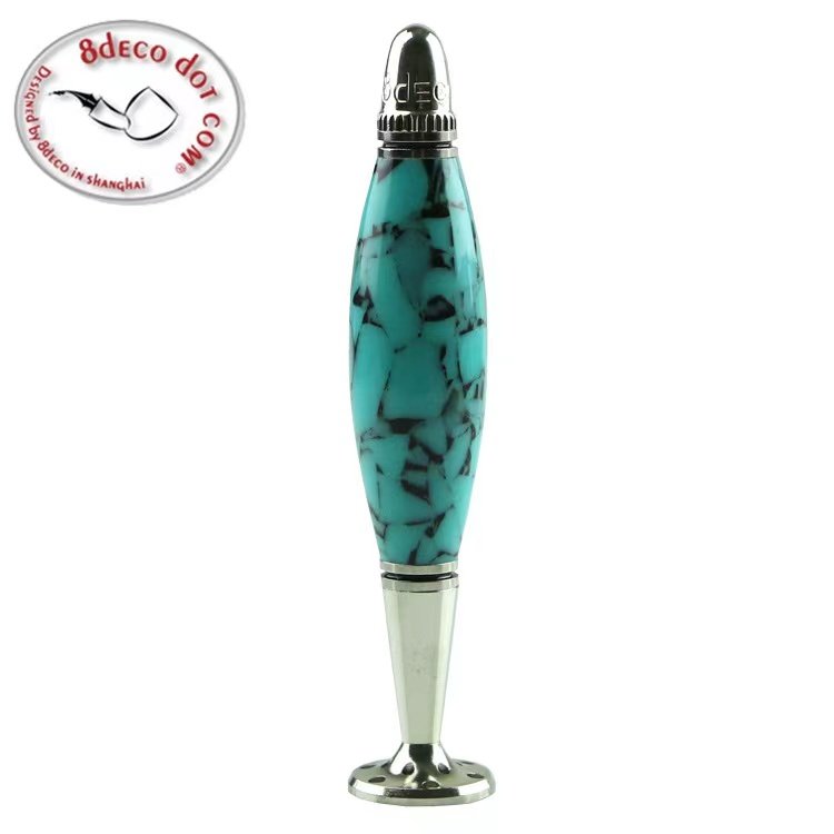 8deco Buddha belly series pipe pressure stick three-in-one concave spoon carved anti-flame through needle acrylic pure copper