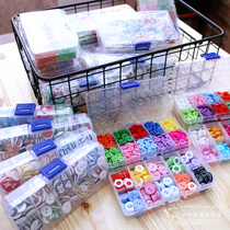  Candy Multicolor Resin Button children clothes DIY creative manual special selling boxed buttons