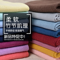 1 meter price quality double bamboo festival washed creamy cotton fabric material pleated shirt with dress sleepwear casual fabric