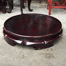 Fish tank base solid wood circle