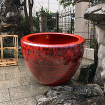 Ceramic fish tank large extra large water tank outdoor courtyard Lotus Water Lily landing tank Fish Pot Hotel Club ornaments